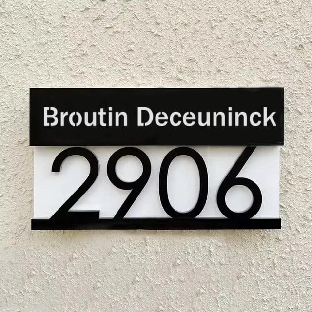 Personalised House Number Sign