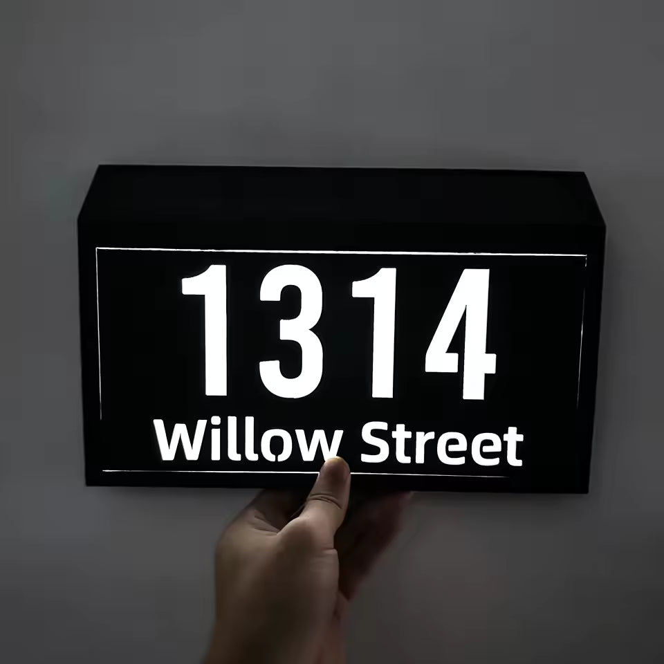 Custom House Sign Solar