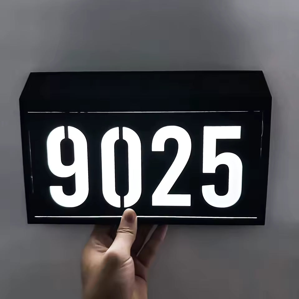 Custom House Sign Solar
