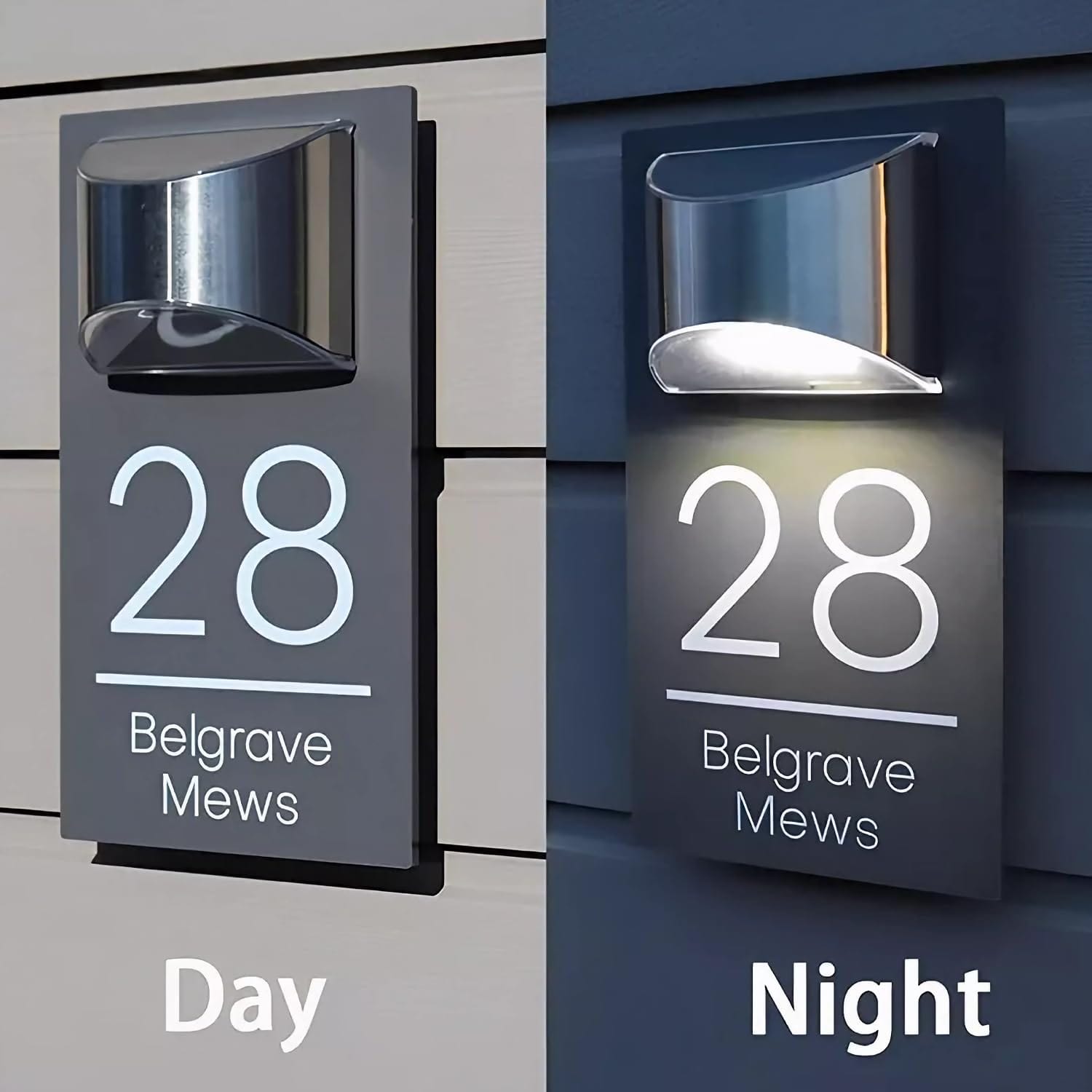 Personalized Solar House Number