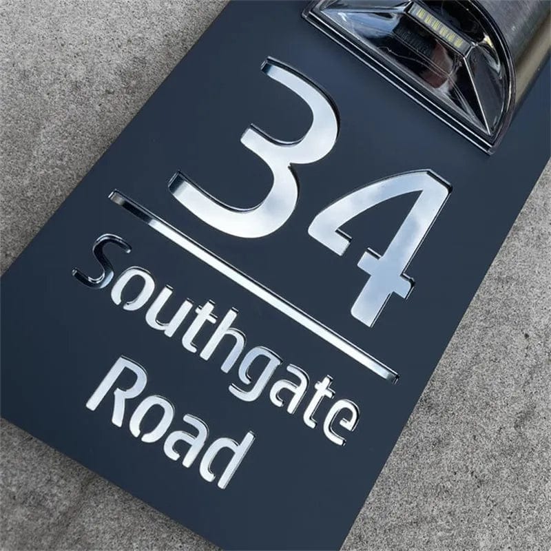 Personalized Solar House Number