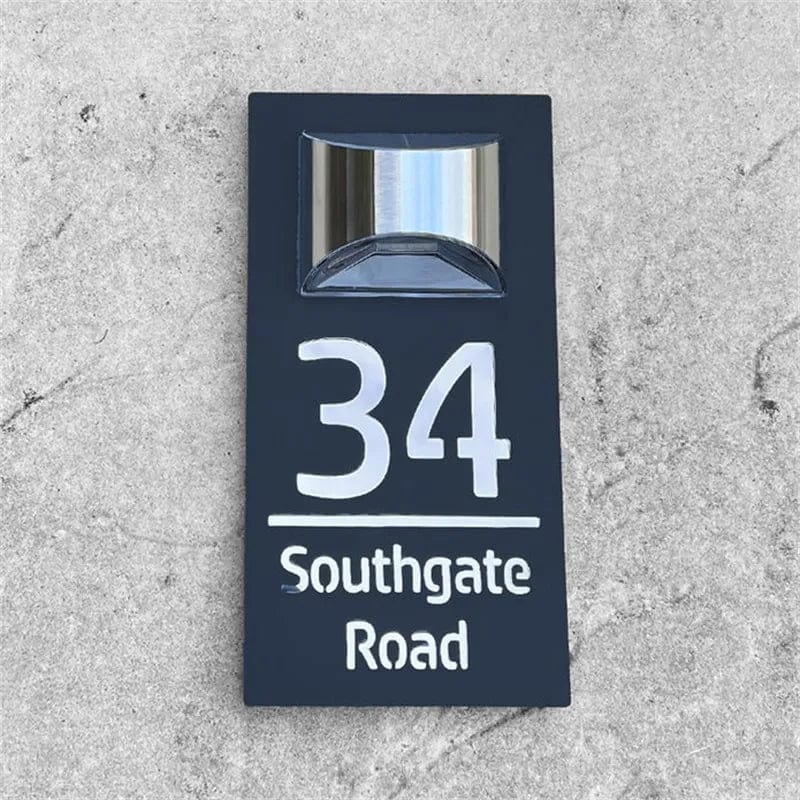 Personalized Solar House Number