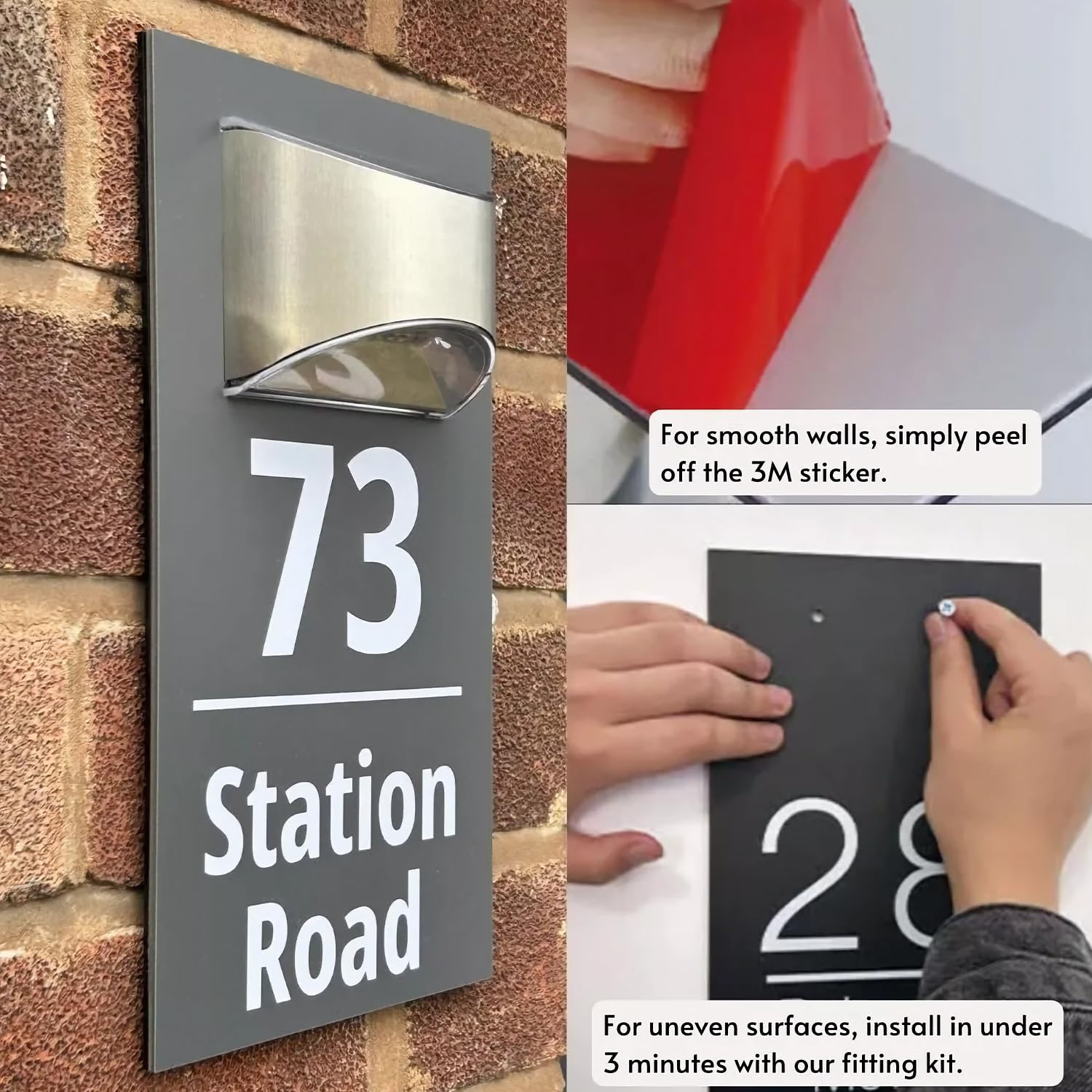 Personalized Solar House Number