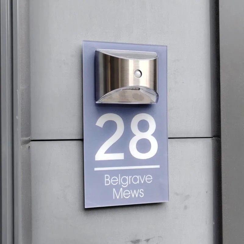 Personalized Solar House Number