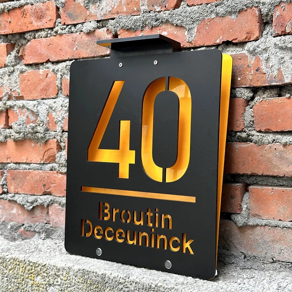 Personalized Solar House Number