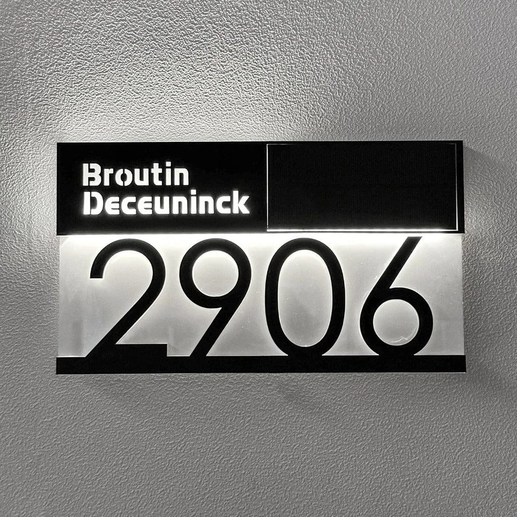 Personalised House Number Sign