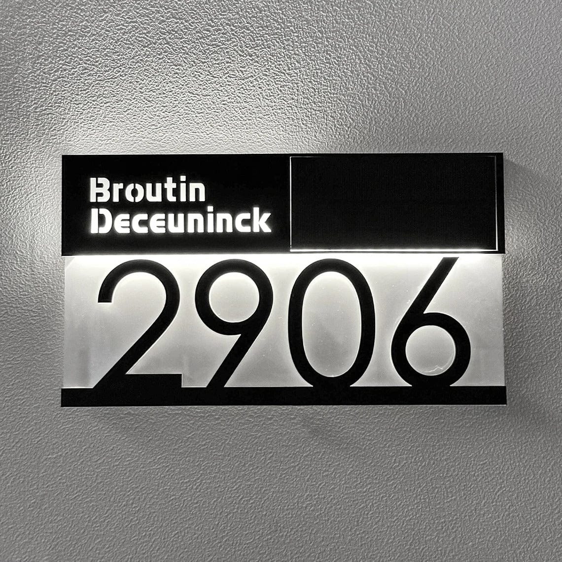 Personalised House Number Sign