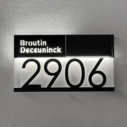 Personalised House Number Sign