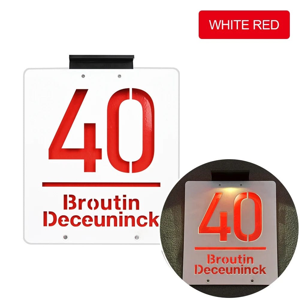 Personalized Solar House Number