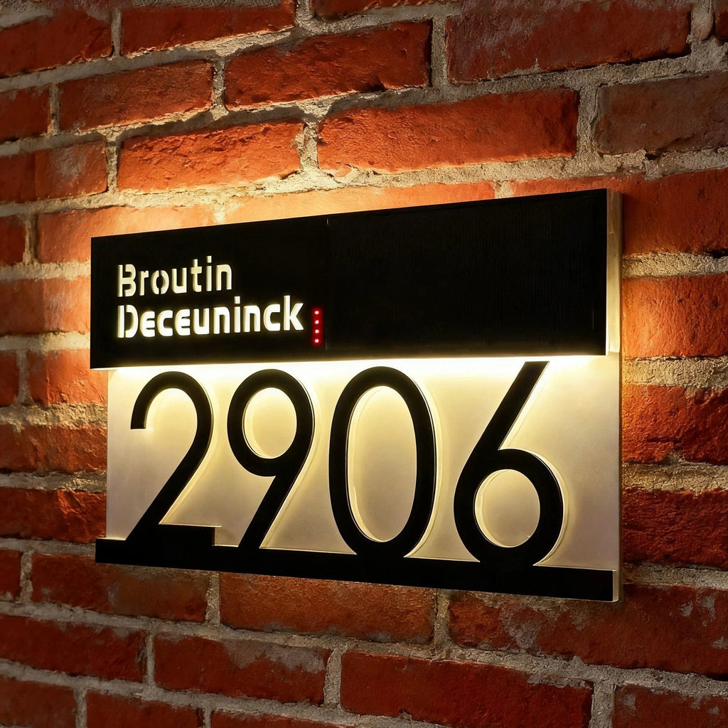 Personalised House Number Sign