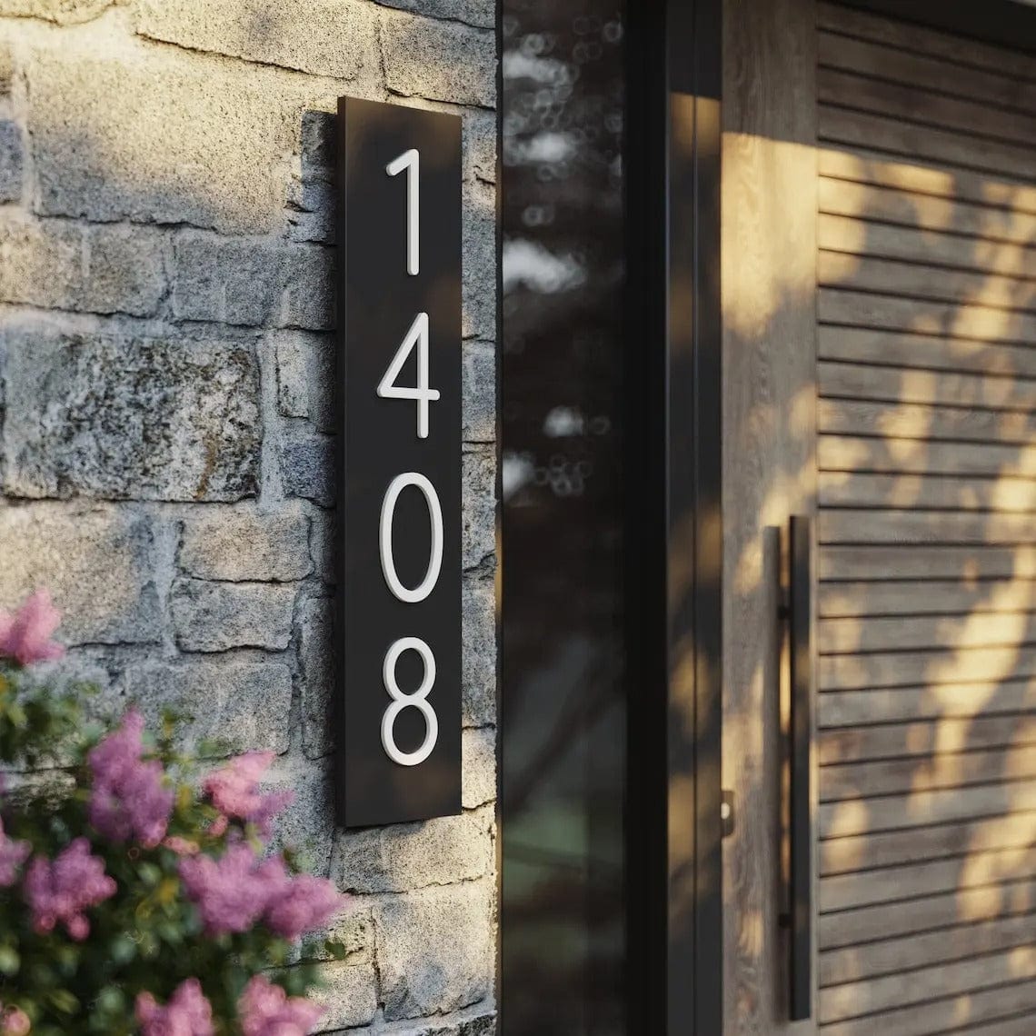 Custom Modern House Number Sign Matte