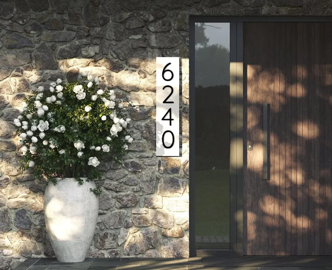 Custom Modern House Number Sign Matte