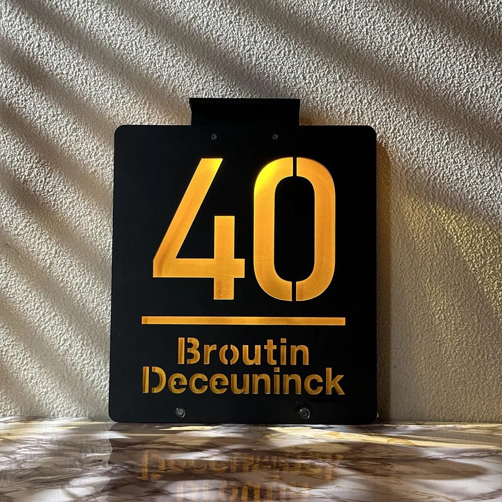 Personalized Solar House Number