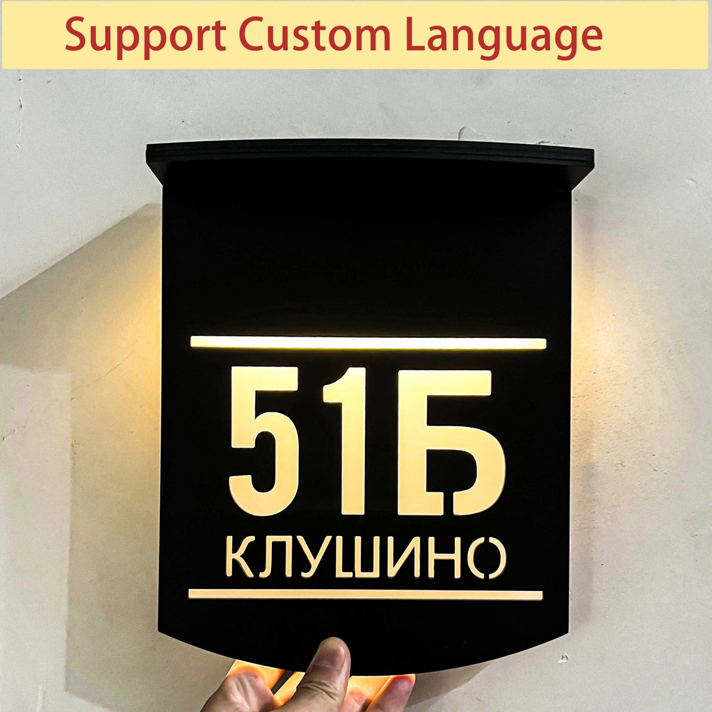 Customized LED Solar House Number