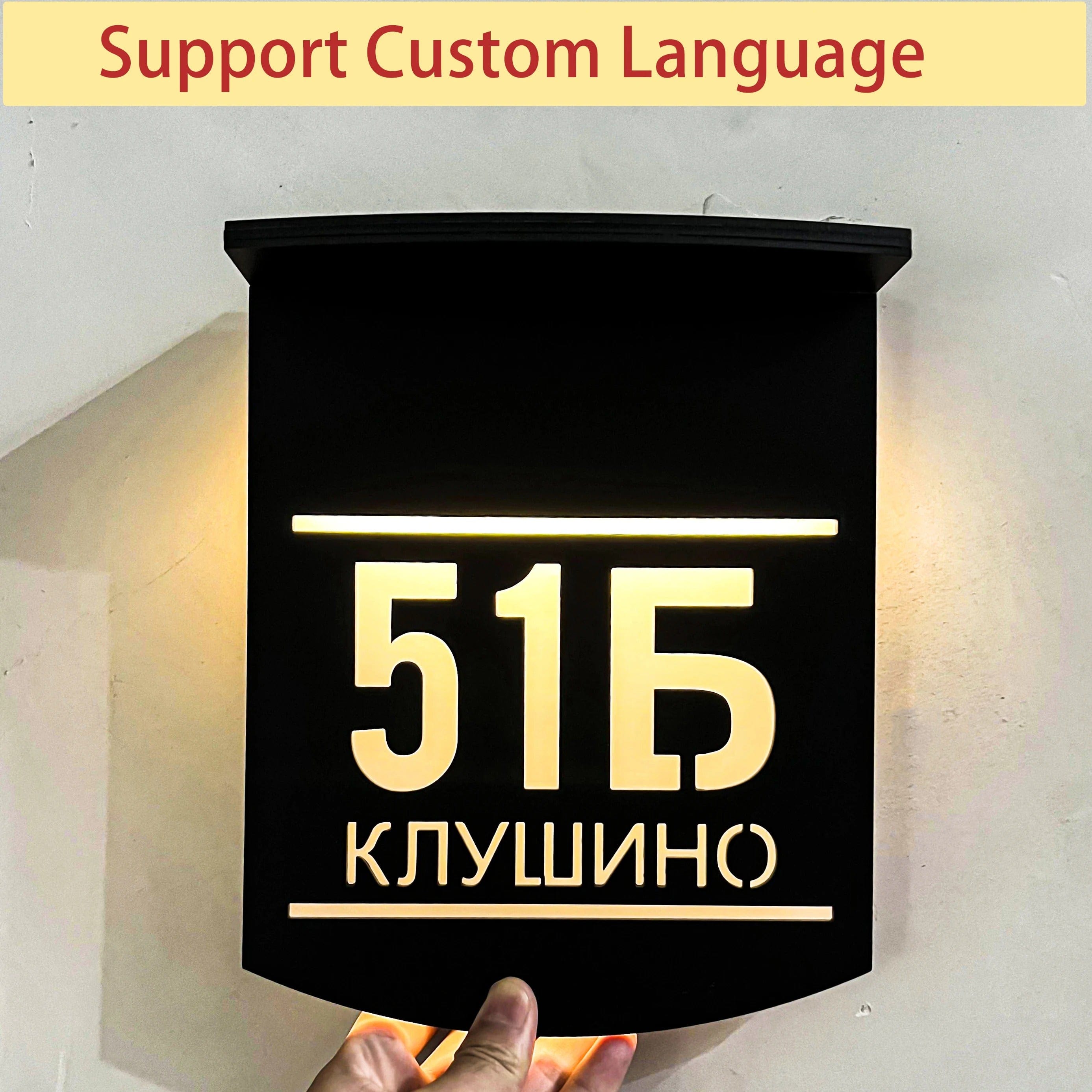 Customized LED Solar House Number