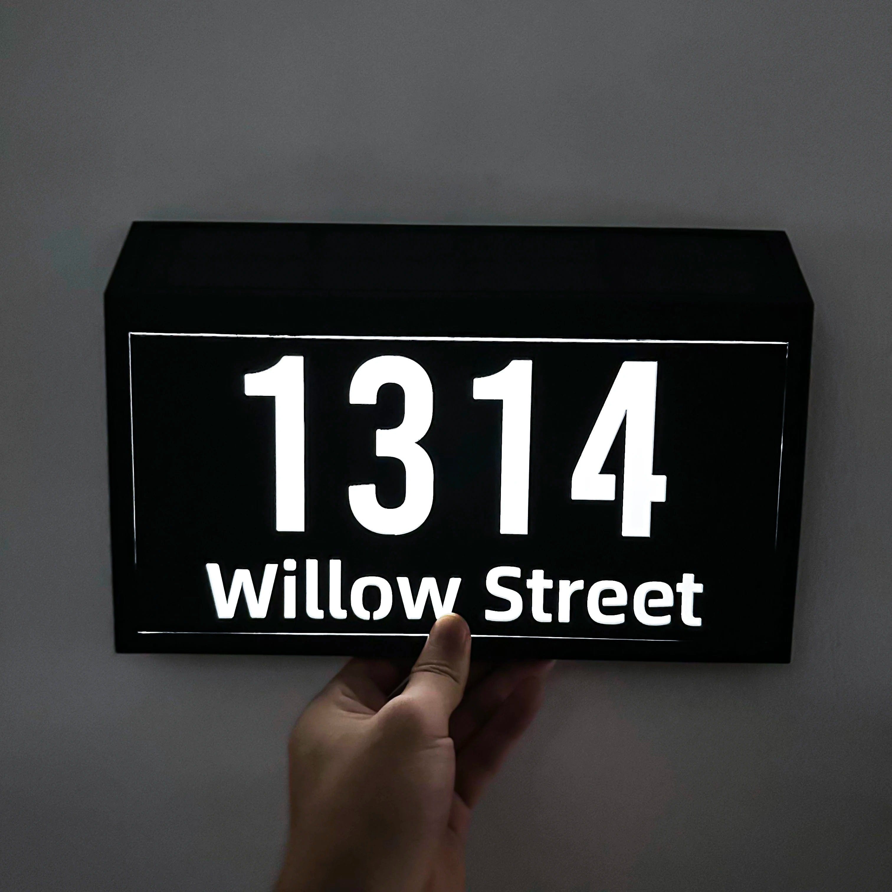 Custom House Sign Solar