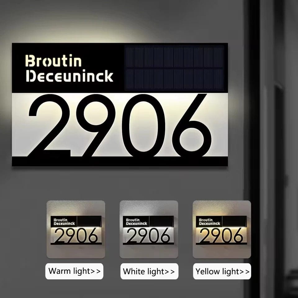 Personalised House Number Sign