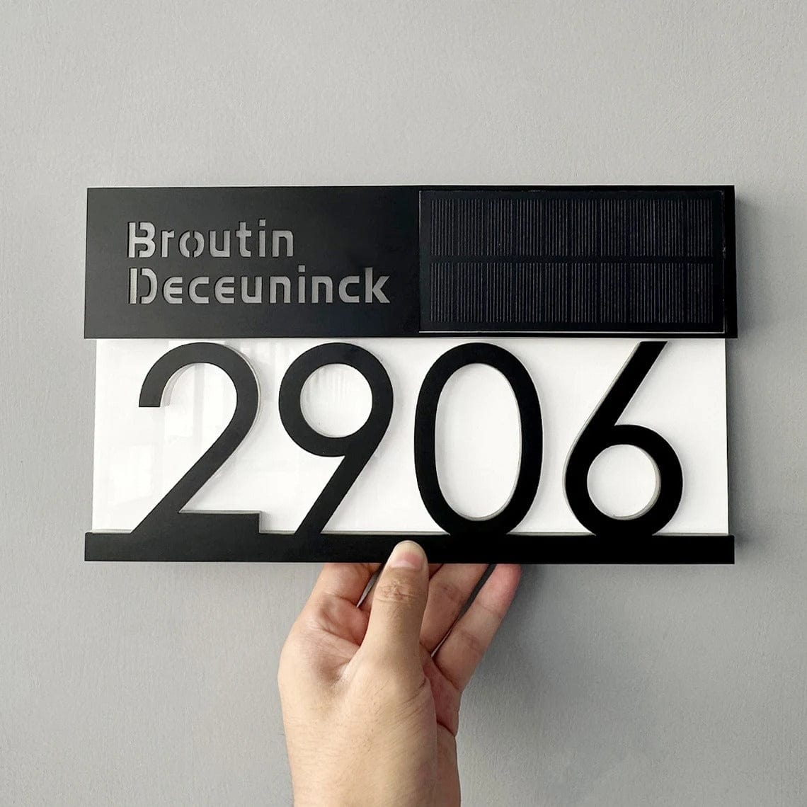 Personalised House Number Sign
