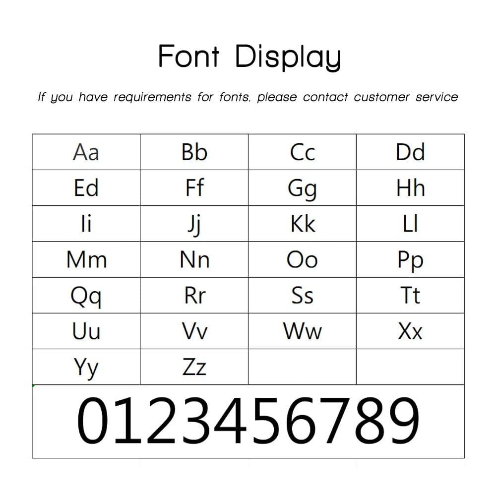Custom Modern House Number Sign Matte