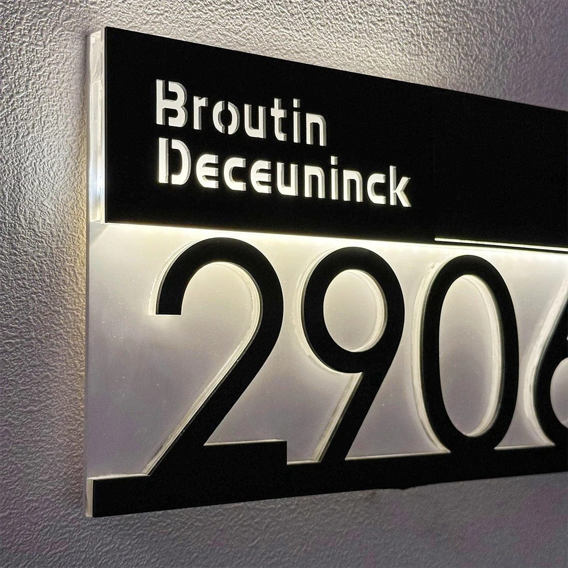 Personalised House Number Sign