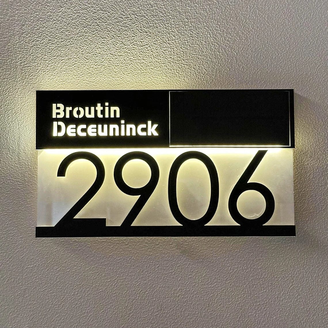 Personalised House Number Sign