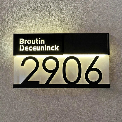Personalised House Number Sign